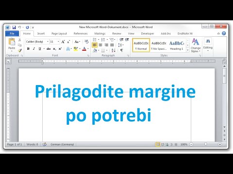 Napredno podešavanje margina Word - margine za koričenje rada