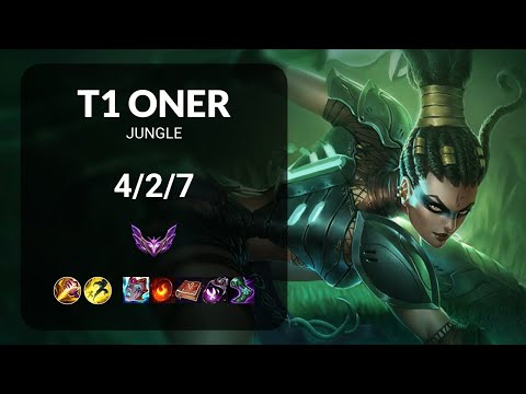 T1 Oner Nidalee vs Viego JUNGLE - KR MASTER Patch 14.24