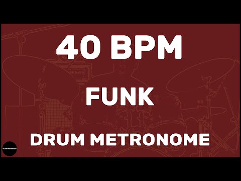 Funk | Drum Metronome Loop | 40 BPM