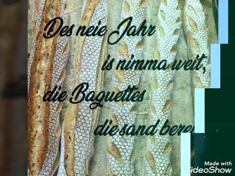 1.300 Gramm pures G L Ü C K  - Baguettes und Glücksbrot zu Silvester bei #HartlsHolzofenbrot