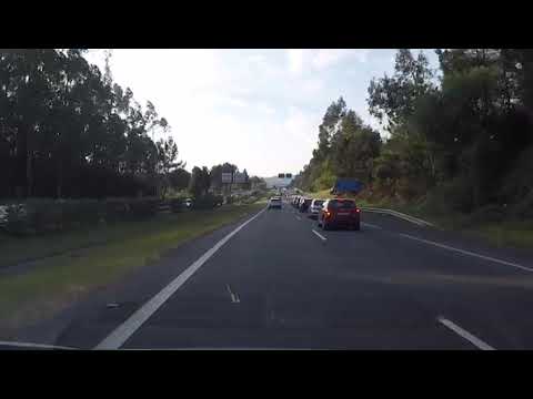 Accesos a Vigo por la A52 hacia la A55 a las 20:00h // Alberte