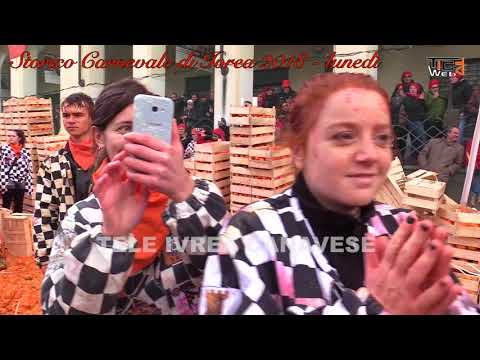 Storico Carnevale di Ivrea 2018   lunedì,  Mugnaia, Generale e Aranceri