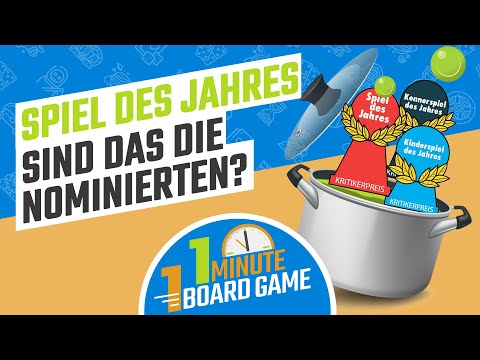 Spiel des Jahres 2020 - Sind das die Nominierten Brettspiele? #1Minute1BoardGame #spieldesjahres