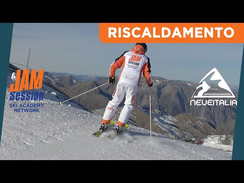 Una discesa importantissima, la prima della giornata, la discesa di riscaldamento - Corso di Sci