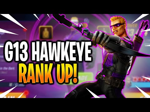 *NEW* G13 HAWKEYE RANK UP & GAMEPLAY! - MARVEL Strike Force - MSF
