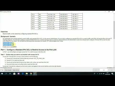 4.2.2.12 Packet Tracer   Configuring Extended ACLs Scenario 3