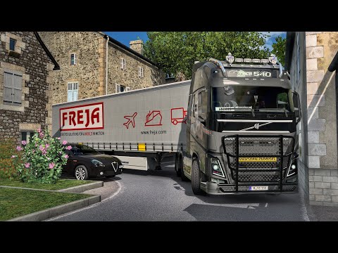 Maneuvering Through Hidden Narrow Streets of France | #ets2 1.50