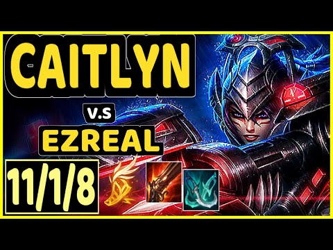 LUSKKA (CAITLYN) vs EZREAL - 11/1/8 KDA BOTTOM ADC CHALLENGER GAMEPLAY - BR