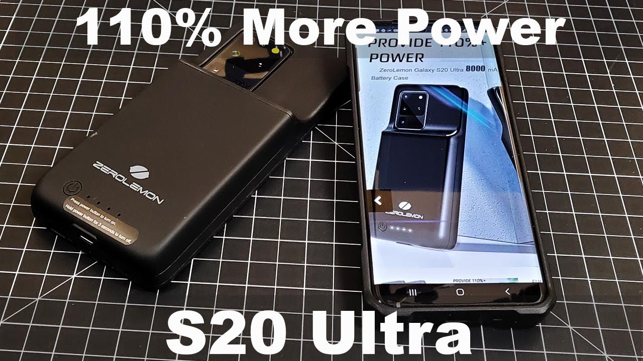 110% More Power |  Samsung Galaxy S20 Ultra Battery Case Zerolemon