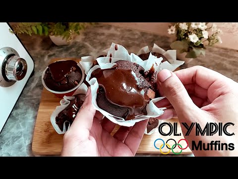 Olympic Chocolate Muffin Recipe 🤩 | Viral Olympic Chocolate Muffins 🏅