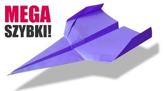 SAMOLOT Z PAPIERU do dalekich szybkich lotów - paper airplane - Jak zrobić samolot z papieru