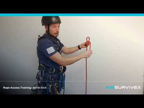 Rope Access Training: How To Tie a Barrel Knot