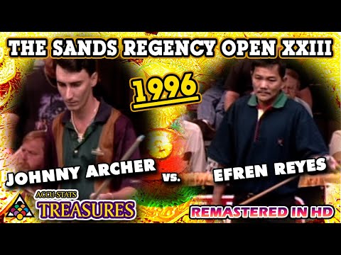 JOHHNY ARCHER vs EFREN REYES - Sands Regency Open XXIII