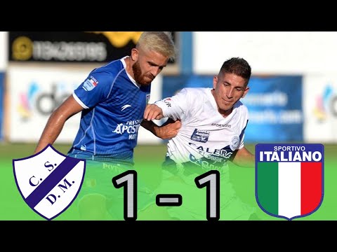 Primera C : DEPORTIVO MERLO 1 - 1 SPORTIVO ITALIANO | (Los Goles)