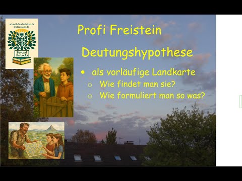 "Interpretive hypothesis" - How to write it. Expert Freistein explains it using a map as an example.