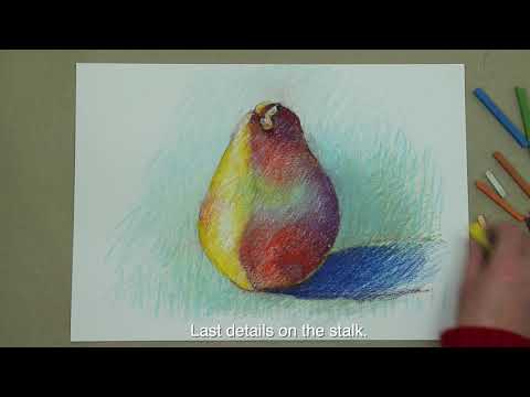 Pear with Conté a Paris