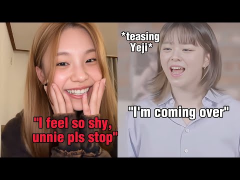 ITZY Yeji got so shy when TWICE Jeongyeon is watching her live