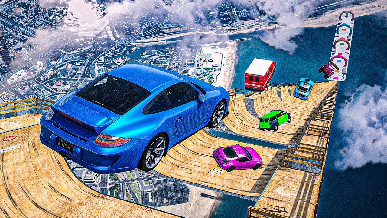 MEGA RAMPA PERO EXPULSO AL PRIMERO PORQUE SI - GTA 5 ONLINE