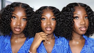 SAVE TIME & MONEY & ENERGY | Pre-plucked Water Wave Wear Go Glueless Wig | ft. @bgmgirlhair