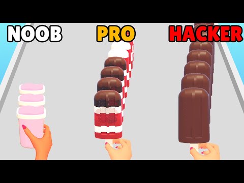 NOOB vs PRO vs HACKER in Popsicle Stack - YouTube