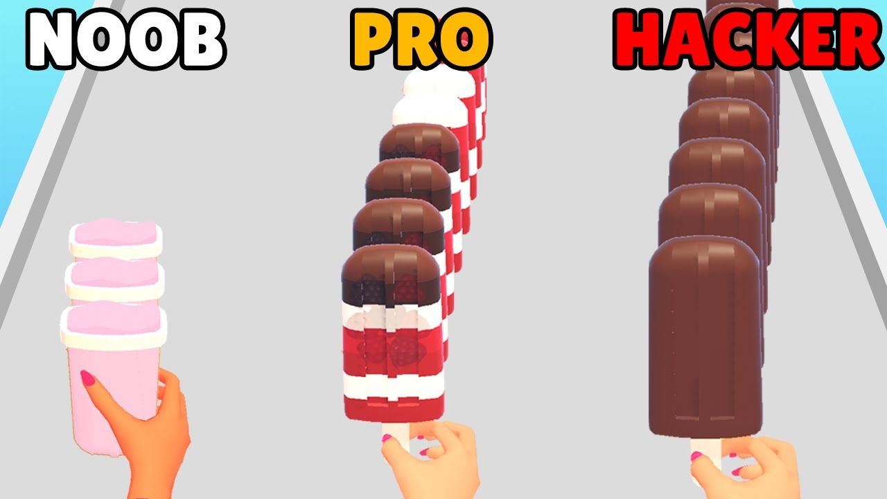 NOOB vs PRO vs HACKER in Popsicle Stack