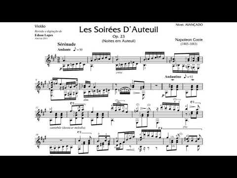 Les soirées d'Auteuil, Op 23 Serenade
