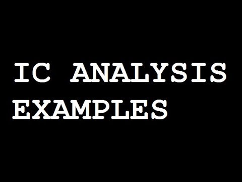 IC Analysis Examples 1