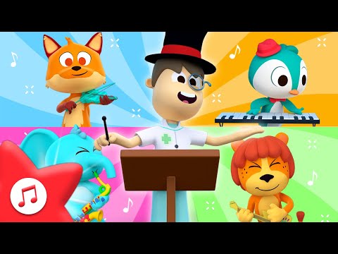 Hoy La Banda Va A Tocar 🎸CANCIONES DEL ZOO 🐵 Canciones Infantiles | El Reino Infantil