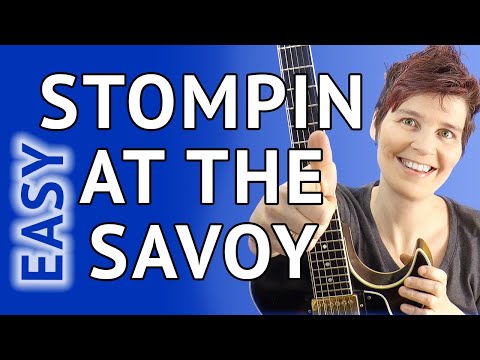 Stompin At The Savoy Guitar Lesson - EASY Chord Melody Tutorial (Solo Guitar)