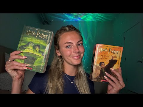 BOOK ASMR | Harry Potter Full Series Compare and Contrast Books vs. Movies 🎥🍿 Whispered Synopsis