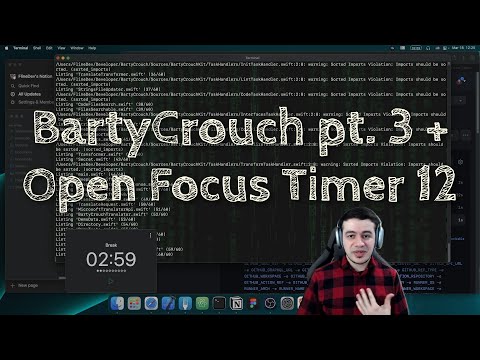 [iOS Dev] BartyCrouch Update + Open Focus Timer, pt. 12 | SwiftUI Mobile App Development thumbnail