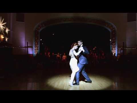  Sebastian Jimenez  and  Joana Gomes  are  dancing  at  Portland tango festival  in  2016