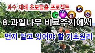 텃밭과수 초보탈출 프로젝트. 8.과일나무 비료주기에서 먼저 알아야 할 기초원리(과일나무 재배, 과일나무 가꾸…