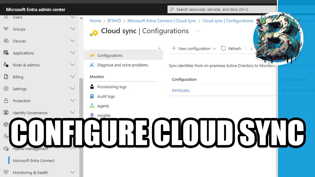Provision AD to Microsoft Entra with Cloud Sync!