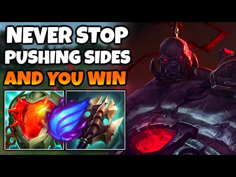 Just never stop pushing and you win. Sion Mid