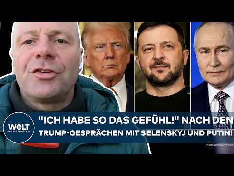 UKRAINE-KRIEG: "Ich lehne mich etwas aus dem Fenster!" Nach Trump-Gesprächen mit Putin und Selenskyj