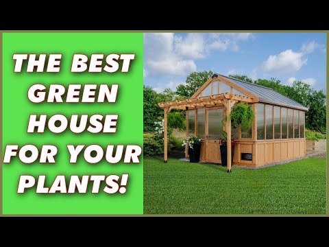 Ultimate Backyard Discovery Bellerose XL Greenhouse Review: 13x11 Cedar Polycarbonate Pergola, Fan.