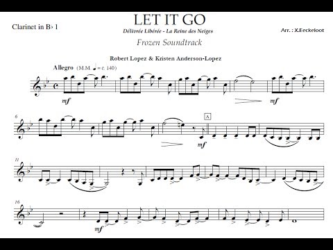 La Reine des Neiges / Frozen - Libérée, délivrée / Let it go - Clarinet Quartet