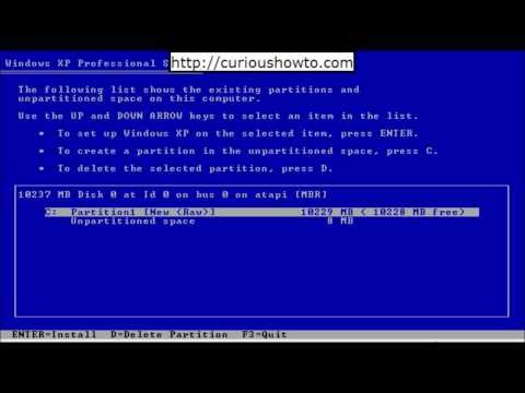 comment installer xp sp3