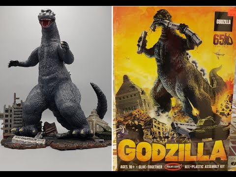 Polar Lights large scale Godzilla build