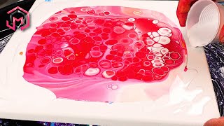 🔥 RED HOT ☀️ Summer Vibes - Acrylic Pouring and Fluid Art for Therapy