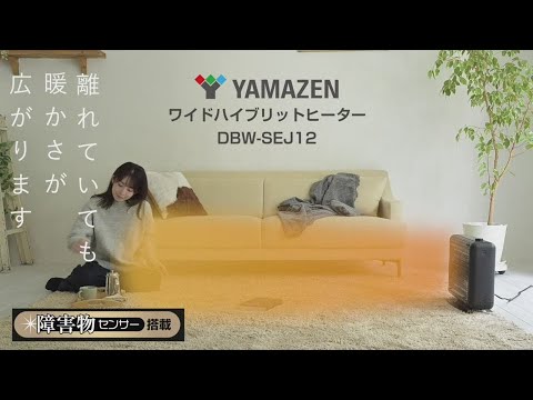 遠赤外線＋温風ワイドハイブリットヒーター（1200W） DBW-SEJ12-AB