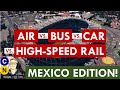High Speed Rail vs. Car vs Bus vs Air in Mexico! World Cup 2026 Race From Querétaro to México City
