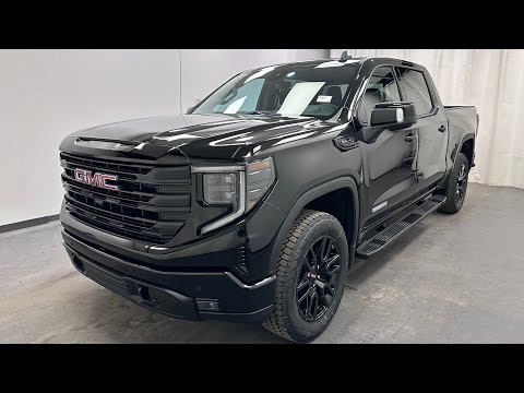 2026 GMC Sierra 1500 Crew Cab Short Box 4-Wheel Drive Elevation in Black for sale at Davis GMC Buick Lethbridge in Lethbridge, AB