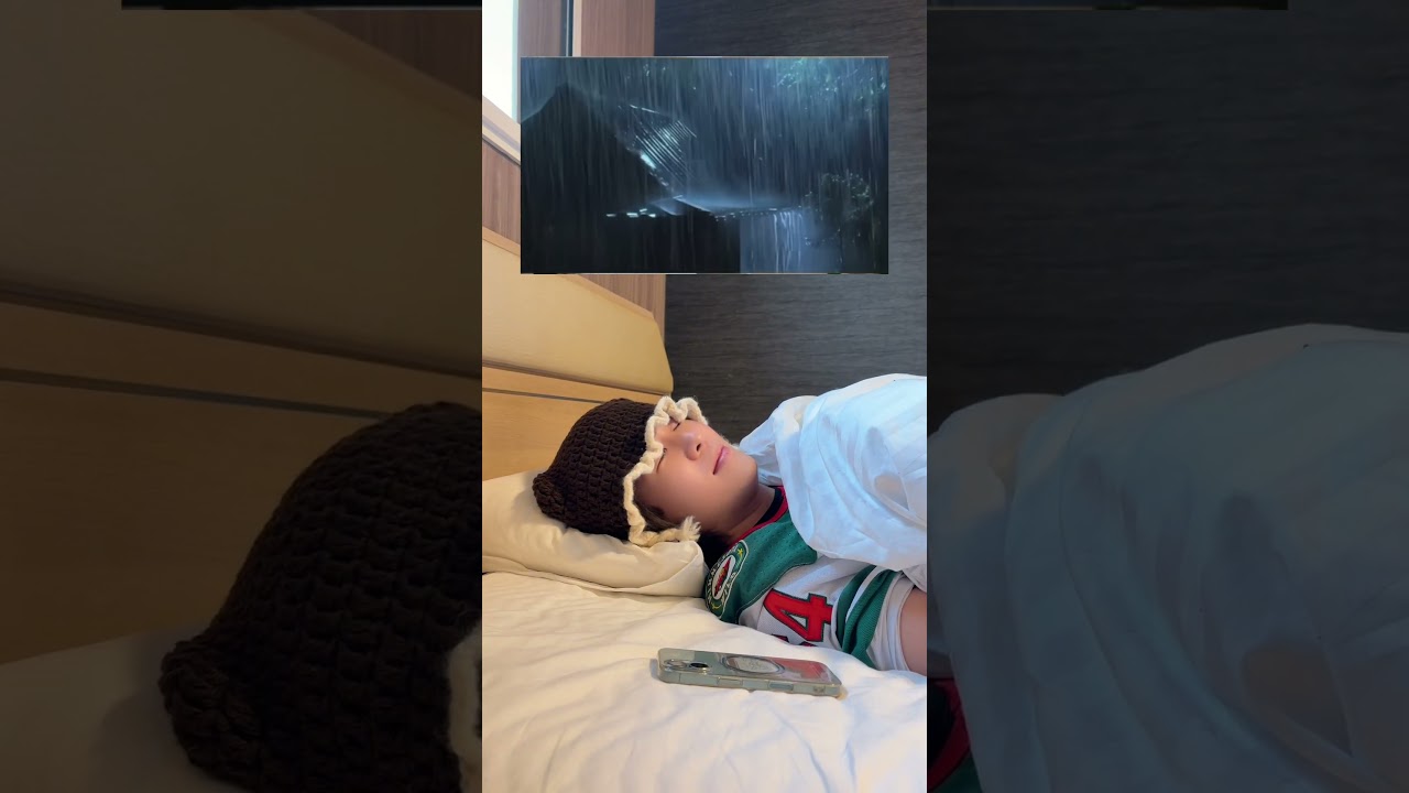 寝ようとしたらお腹を起こした