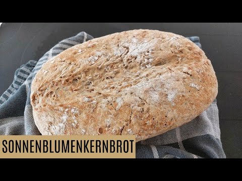 Sonnenblumenkernbrot backen | schnelles Brot selber backen mit Trockenhefe und wenig Zutaten