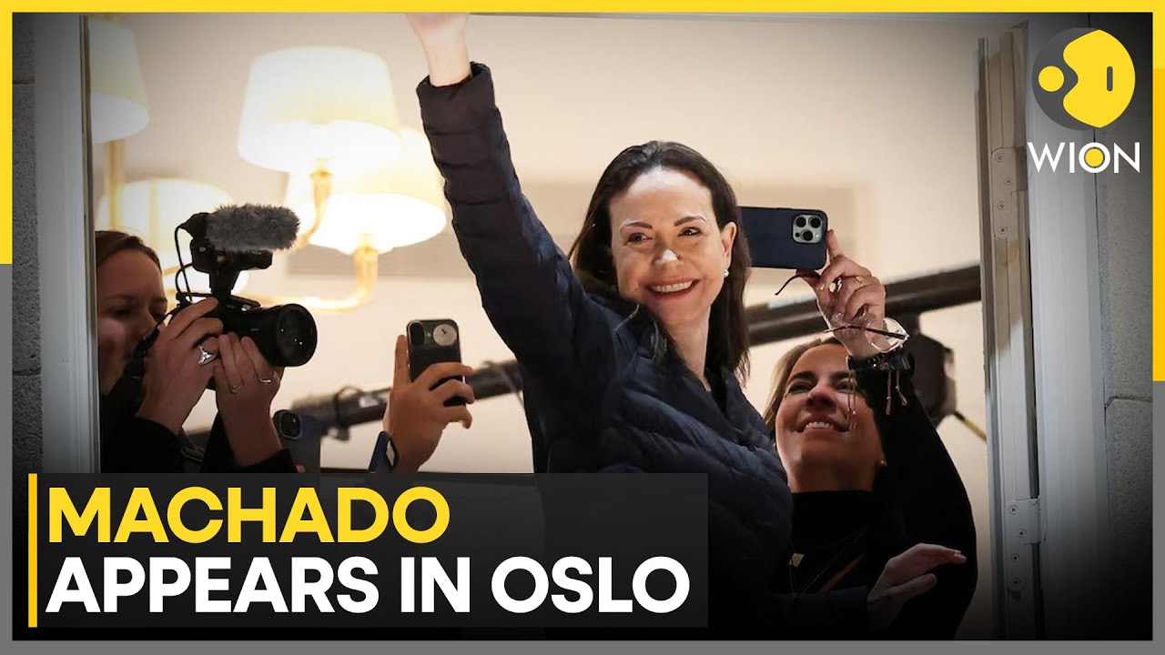 Nobel Winner Machado Makes Public Appearance in Oslo, Skips Nobel Ceremony | WION