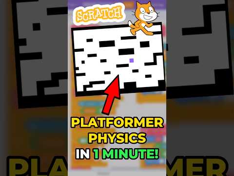 How to make a SCRATCH PLATFORMER in 1 MINUTE! | Platformer Physics