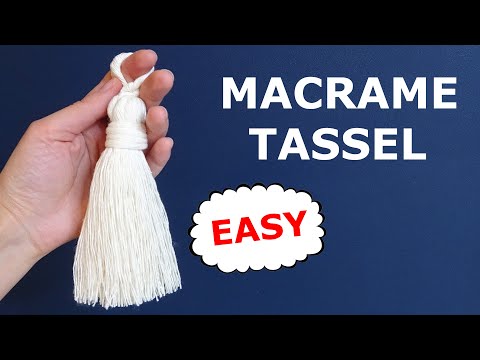 #Macrame for beginners: how to make tassel