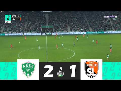 AS Saint-Étienne contre Laval MFC [2-1] | Ligue 2 2025/26 | Résumé de Match !